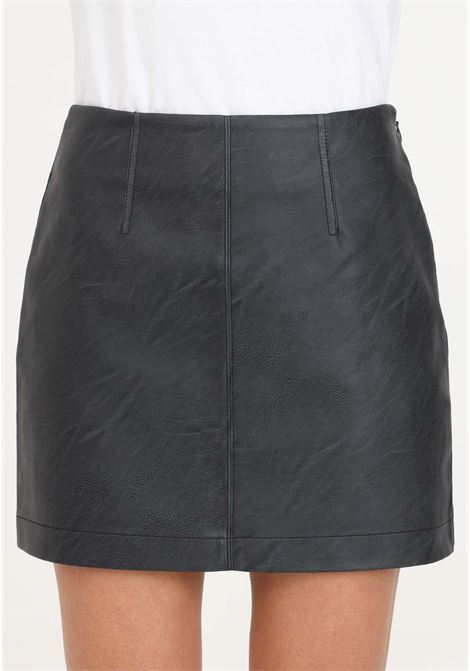 CK black short skirt in imitation leather CALVIN KLEIN JEANS | J20J222554BEHBEH